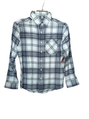 Wonder Nation Boys Long Sleeve Button-Down Shirt Kids Size L (10-12) New.